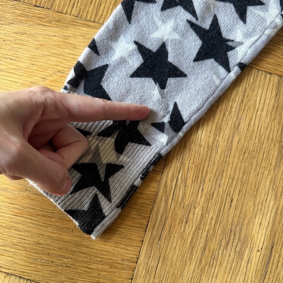 Equipment Small Cashmere Sweater Stars Gray Black Crewneck - Picture 8 of 9